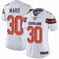 Fan Gear Nation Women's Cleveland Browns Denzel Ward Limited Player Jersey White