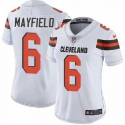 Fan Gear Nation Women's Cleveland Browns Baker Mayfield Limited Player Jersey White