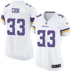 Fan Gear Nation Women's Minnesota Vikings Dalvin Cook Game Vapor Jersey White