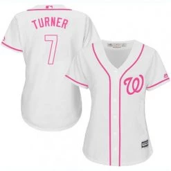 Fan Gear Nation Women's Washington Nationals Trea Turner Fashion Cool Base MLB Jersey White