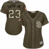 Fan Gear Nation Womens San Diego Padres Fernando Tatis Jr. Green Salute To Service Cool Base Jersey