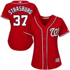 Fan Gear Nation Womens Washington Nationals Stephen Strasburg Cool Base Replica Jersey Red