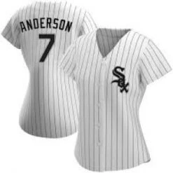Fan Gear Nation Womens Chicago White Sox Tim Anderson Cool Base Replica Jersey White