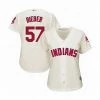 Fan Gear Nation Womens Cleveland Indians Shane Bieber Cool Base Replica Jersey White
