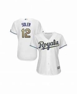 Fan Gear Nation Womens Kansas City Royals Jorge Soler Cool Base Replica Jersey White