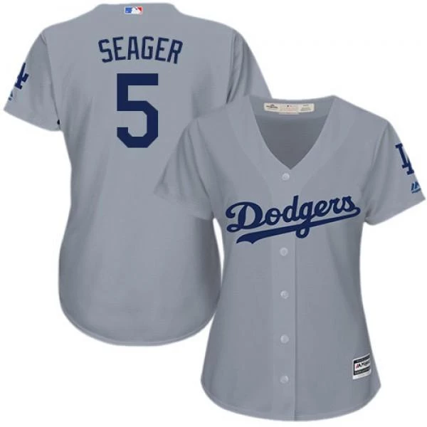Fan Gear Nation Womens Los Angeles Dodgers Corey Seager Cool Base Replica Jersey Grey