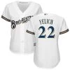 Fan Gear Nation Womens Milwaukee Brewers Christian Yelich Cool Base Replica Jersey White
