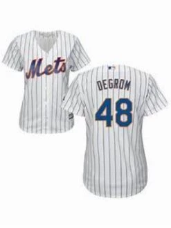 Fan Gear Nation Womens New York Mets Jacob DeGrom Cool Base Replica Jersey White