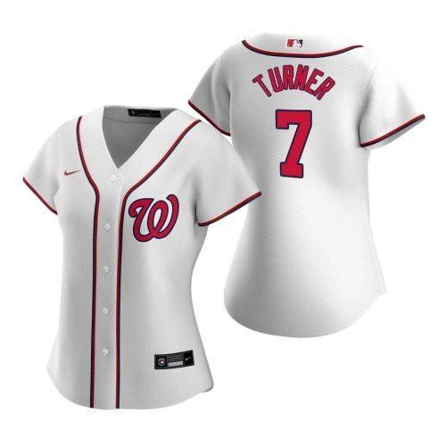 Fan Gear Nation Womens Washington Nationals Trea Turner Cool Base Replica Jersey Red