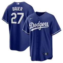 Fan Gear Nation Youth Los Angeles Dodgers Trevor Bauer Cool Base Jersey Royal Blue