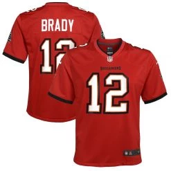 Fan Gear Nation Youth Tampa Bay Buccaneers Tom Brady Game Vapor Jersey Red