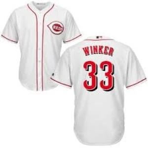 Fan Gear Nation Youth Cincinnati Reds Jesse Winker Cool Base Replica Jersey White