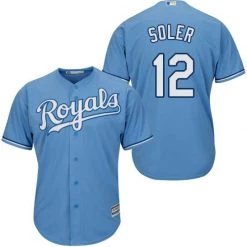Fan Gear Nation Youth Kansas City Royals Jorge Soler Cool Base Replica Jersey Light Blue