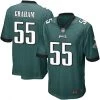 Fan Gear Nation Men's Philadelphia Eagles Brandon Graham Game Jersey Midnight Green