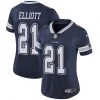 Fan Gear Nation Women's Dallas Cowboys Ezekiel Elliott Limited Player Jersey Navy Blue