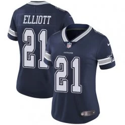 Fan Gear Nation Women's Dallas Cowboys Ezekiel Elliott Limited Player Jersey Navy Blue