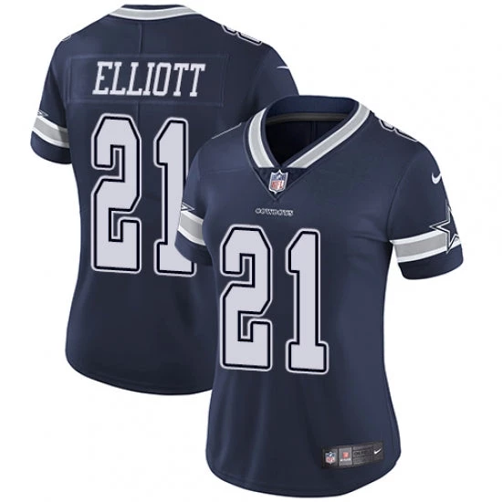 Fan Gear Nation Women's Dallas Cowboys Ezekiel Elliott Limited Player Jersey Navy Blue 3 Fan Gear Nation Women's Dallas Cowboys Ezekiel Elliott Limited Player Jersey Navy Blue