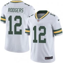 Fan Gear Nation Men's Green Bay Packers Aaron Rodgers Limited Player Jersey White