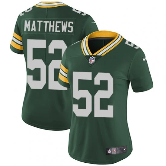 Fan Gear Nation Women's Green Bay Packers Clay Matthews Limited Player Jersey Green 3 Fan Gear Nation Women's Green Bay Packers Clay Matthews Limited Player Jersey Green
