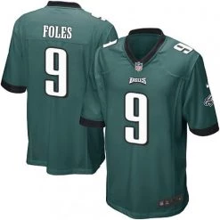Fan Gear Nation Men's Philadelphia Eagles Nick Foles Game Jersey Midnight Green