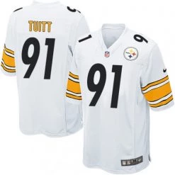 Fan Gear Nation Men's Pittsburgh Steelers Stephon Tuitt Game Jersey White