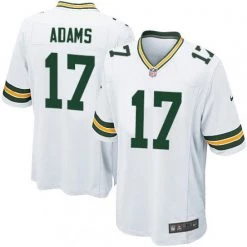 Fan Gear Nation Men's Green Bay Packers Davante Adams Game Jersey White