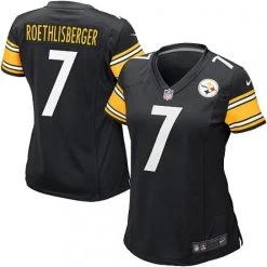 Fan Gear Nation Women's Pittsburgh Steelers Ben Roethlisberger Game Jersey Black