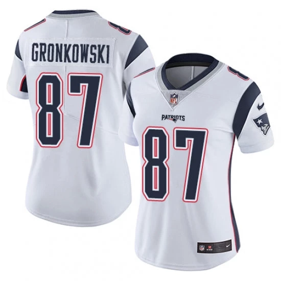 Fan Gear Nation Women's New England Patriots Rob Gronkowski Limited Player Jersey White 3 Fan Gear Nation Women's New England Patriots Rob Gronkowski Limited Player Jersey White