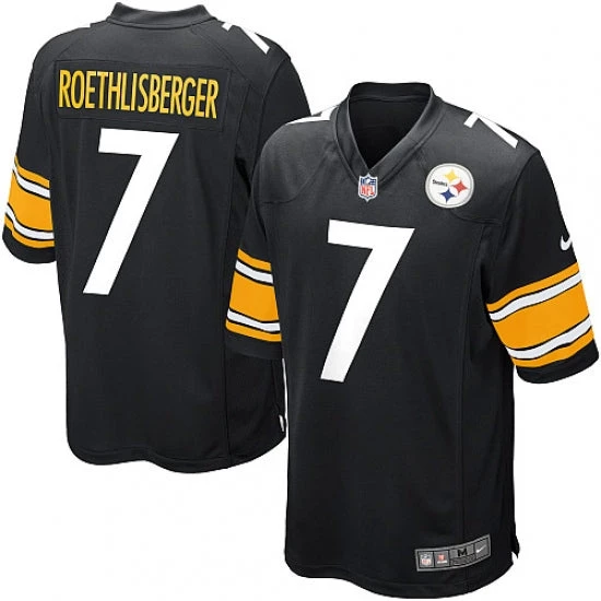 Fan Gear Nation Men's Pittsburgh Steelers Ben Roethlisberger Game Jersey Black 3 Fan Gear Nation Men's Pittsburgh Steelers Ben Roethlisberger Game Jersey Black