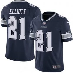 Fan Gear Nation Men's Dallas Cowboys Ezekiel Elliott Navy Limited Player Jersey Blue