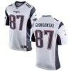 Fan Gear Nation Men's New England Patriots Rob Gronkowski Game Jersey White