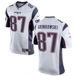Fan Gear Nation Men's New England Patriots Rob Gronkowski Game Jersey White