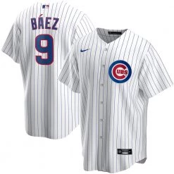 Fan Gear Nation Mens Chicago Cubs Javy Baez Cool Base Replica Jersey White
