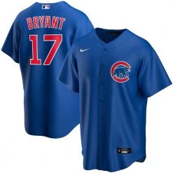 Fan Gear Nation Mens Chicago Cubs Kris Bryant Cool Base Replica Jersey Blue