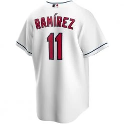 Fan Gear Nation Mens Cleveland Indians Jose Ramirez Cool Base Replica Jersey White