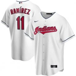 Fan Gear Nation Mens Cleveland Indians Jose Ramirez Cool Base Replica Jersey White