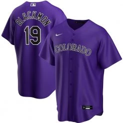 Fan Gear Nation Mens Colorado Rockies Charlie Blackmon Cool Base Replica Jersey Purple