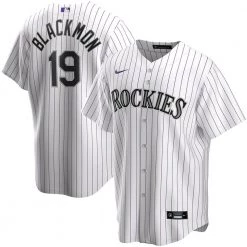 Fan Gear Nation Mens Colorado Rockies Charlie Blackmon Cool Base Replica Jersey White