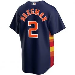 Fan Gear Nation Mens Houston Astros Alex Bregman Cool Base Replica Jersey Navy