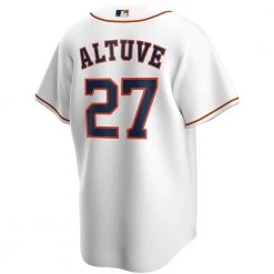 Fan Gear Nation Mens Houston Astros Jose Altuve Cool Base Replica Jersey White