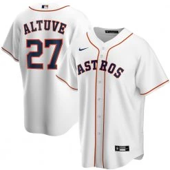 Fan Gear Nation Mens Houston Astros Jose Altuve Cool Base Replica Jersey White