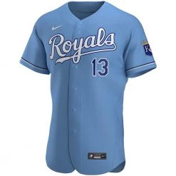 Fan Gear Nation Mens Kansas City Royals Salvador Perez Cool Base Replica Jersey Light Blue