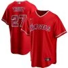 Fan Gear Nation Mens Los Angeles Angels Mike Trout Cool Base Replica Jersey Red