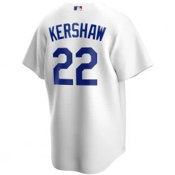 Fan Gear Nation Mens Los Angeles Dodgers Clayton Kershaw Cool Base Replica Jersey White
