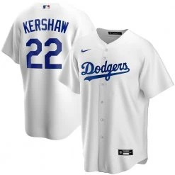 Fan Gear Nation Mens Los Angeles Dodgers Clayton Kershaw Cool Base Replica Jersey White