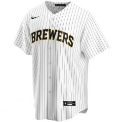 Fan Gear Nation Mens Milwaukee Brewers Christian Yelich Cool Base Replica Jersey White