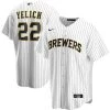 Fan Gear Nation Mens Milwaukee Brewers Christian Yelich Cool Base Replica Jersey White