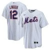 Fan Gear Nation Mens New York Mets Francisco Lindor Cool Base Jersey White