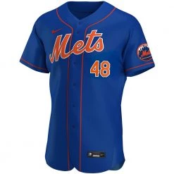 Fan Gear Nation Mens New York Mets Jacob DeGrom Cool Base Replica Jersey Blue