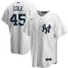 Fan Gear Nation Mens New York Yankees Gerrit Cole Cool Base Replica Jersey White